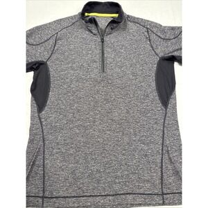 SWEATSHIRT 1/4 ZIP Lululemon Surge MEN LRG Pullover Soft Jersey Graphite LM3CCKS